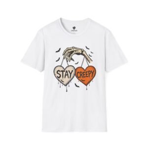 Creepy Hearts T-Shirt, Halloween Shirt, Unisex Graphic Tee, Spooky Apparel, Gift for Halloween Lovers