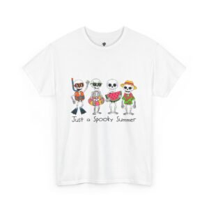 Spooky Summer Tee, Fun Summer Shirt, Halloween T-Shirt, Unisex Casual Wear, Quirky Gift Idea
