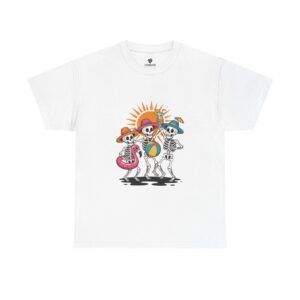 Sunny Skeletons Unisex Tee, Fun Summer Cotton Shirt, Beach Party Outfit